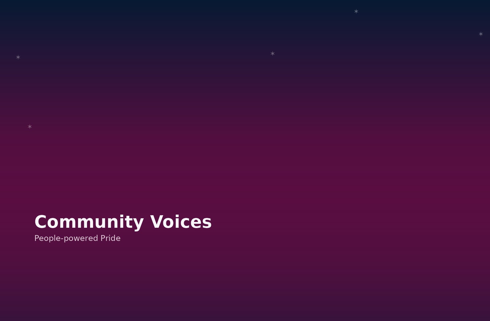 Community voices