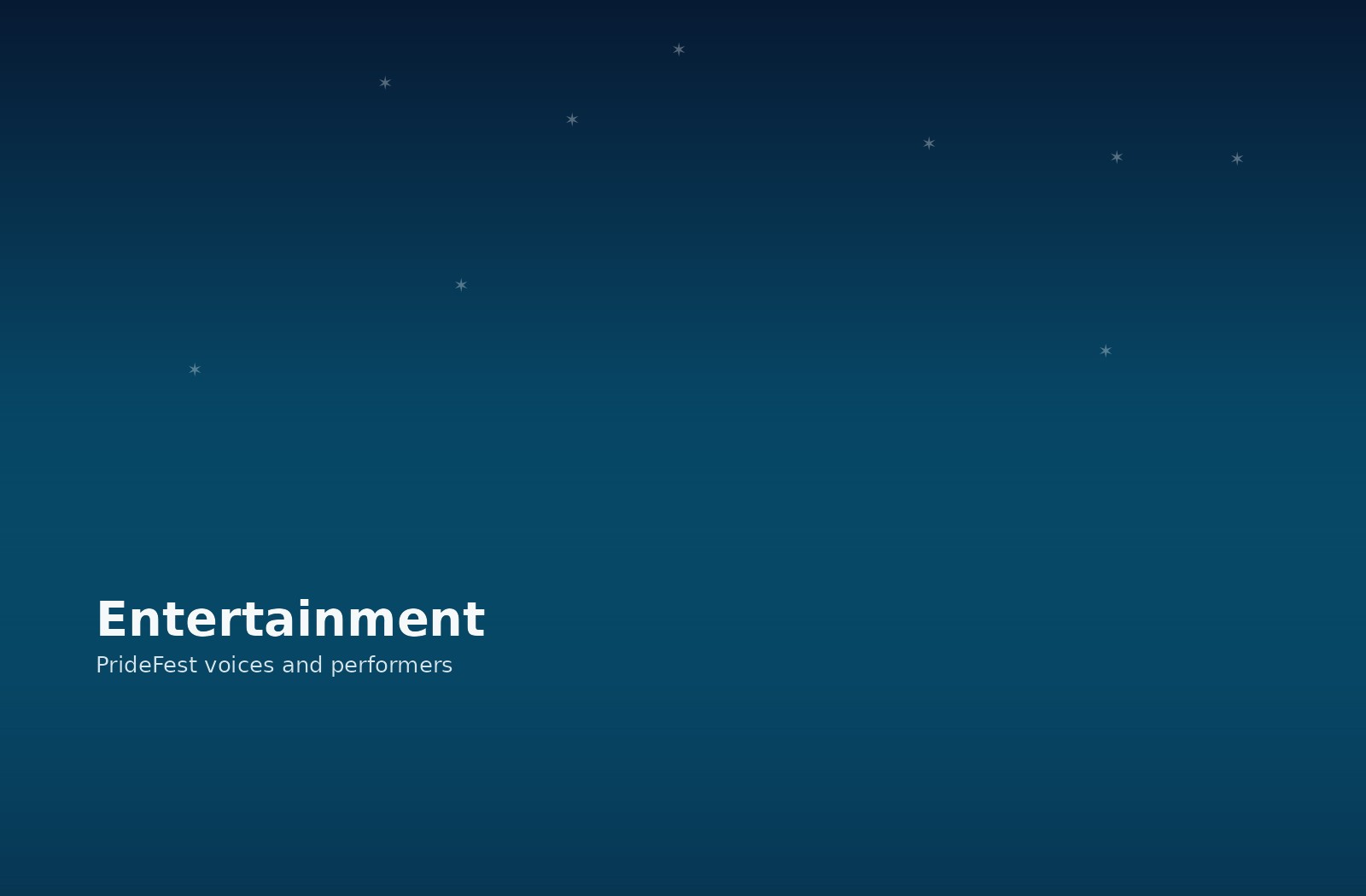 PrideFest entertainment placeholder