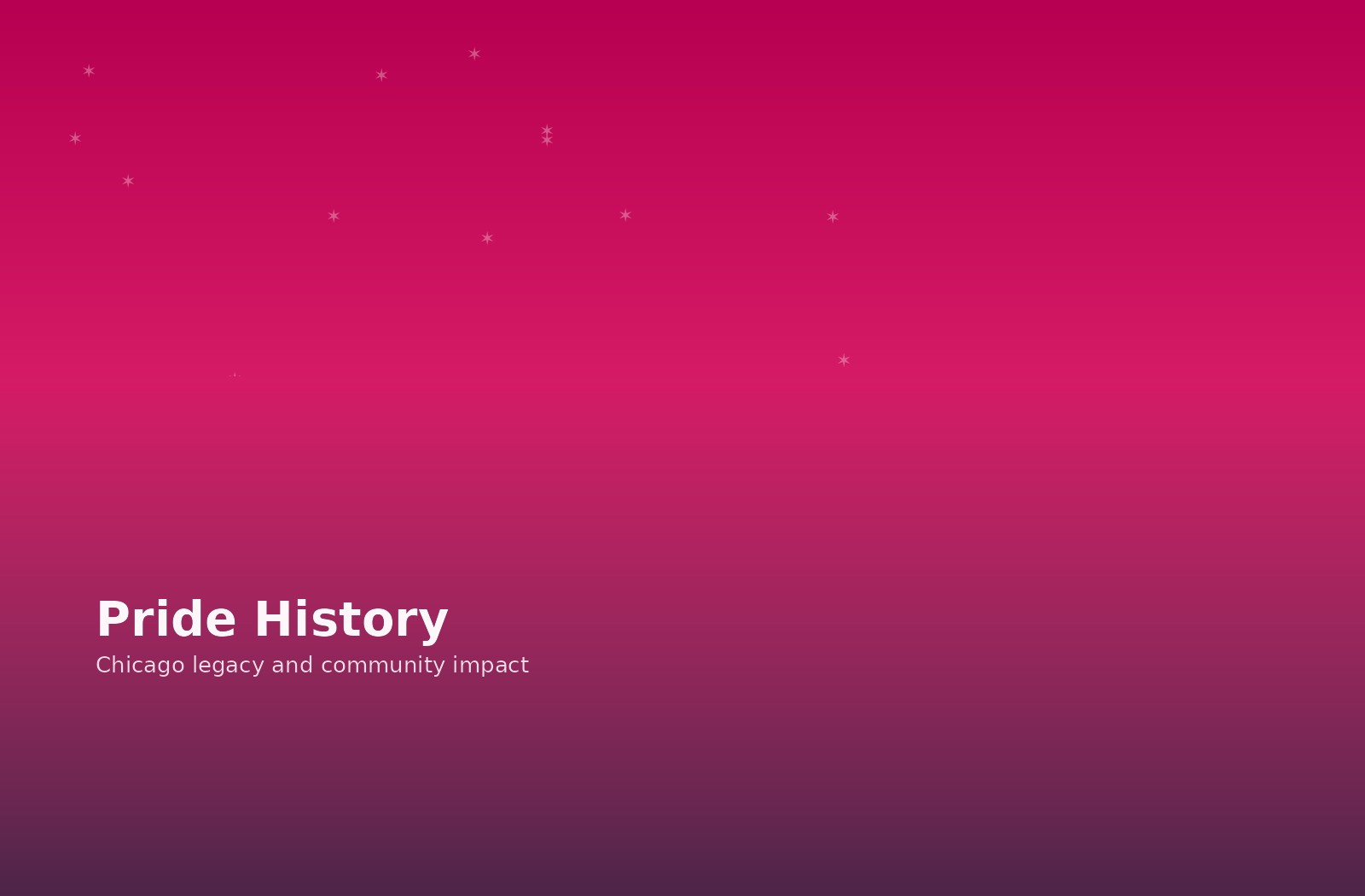 Chicago Pride history placeholder