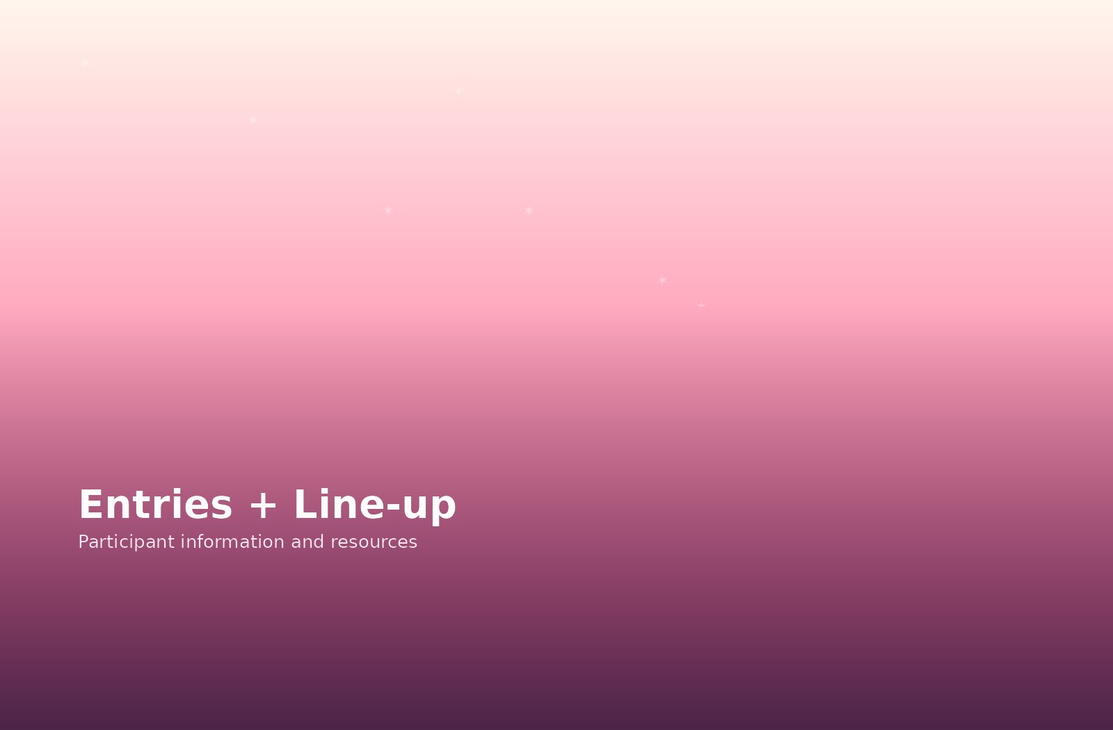 Parade lineup placeholder