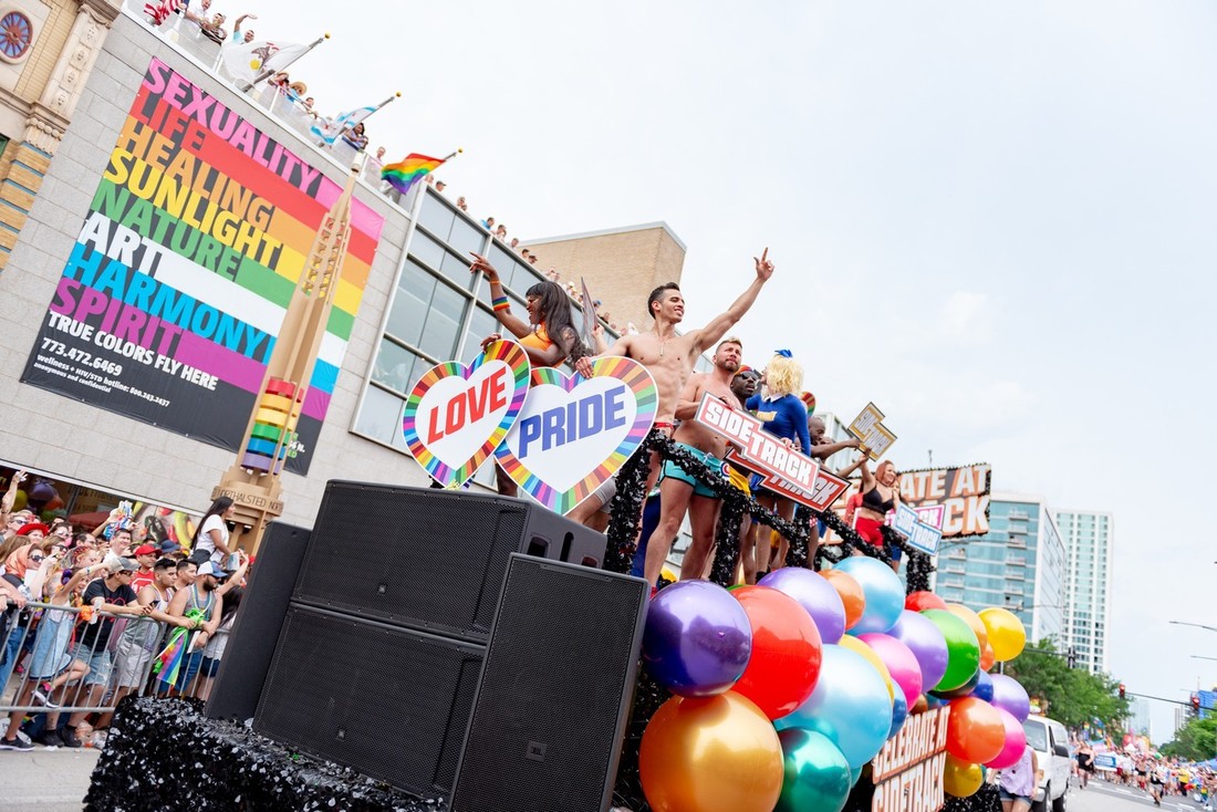 Pride parade float placeholder
